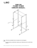 Предварительный просмотр 1 страницы LSG GBH-300 Owner'S Manual