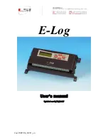 LSI LASTEM E-Log User Manual preview