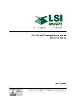 LSI-Robway RCI-1550 HRT Instruction Manual preview