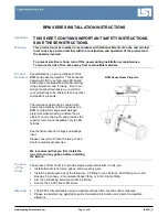 Предварительный просмотр 1 страницы LSI BPM Series Installation Instructions Manual