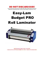 Preview for 1 page of LSI Easy-Lam Budget PRO EZPRO27 User Manual