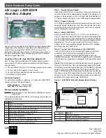 Preview for 1 page of LSI LSI21320-R Quick Hardware Setup Manual