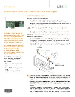 Предварительный просмотр 1 страницы LSI LSISAS9211-4i Quick Installation Manual