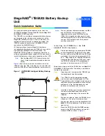 LSI MegaRAID iTBBU03 Quick Installation Manual preview