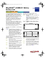 LSI MegaRAID LSIiBBU01 Quick Installation Manual предпросмотр