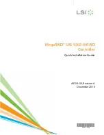 Preview for 1 page of LSI MegaRAID SAS 9265-8i Quick Installation Manual