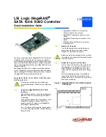 Preview for 1 page of LSI MegaRAID SATA 150-6 Installation Manual