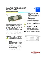 LSI MegaRAID SATA 300-8XLP Quick Installation Manual предпросмотр