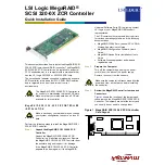 LSI MegaRAID SCSI 320-0X ZCR Quick Installation Manual preview