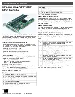 LSI SCSI 320-2 Controller Setup Manual preview