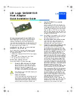 Preview for 1 page of LSI SOS3041X-R Quick Installation Manual