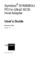 Preview for 1 page of LSI Symbios SYM8953U User Manual