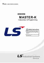 LSIS MASTER-K Series Instructions & Programming preview