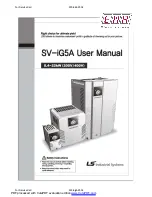 LSIS sv-ig5a User Manual предпросмотр