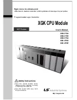 Preview for 1 page of LSIS XGK-CPUA User Manual