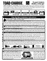 Preview for 1 page of LSL Products TOAD-CHARGE L1 Quick Start Manual