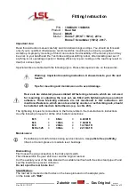 Preview for 5 page of LSL 110B049 Fitting Instruction