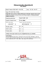 Preview for 1 page of LSL 120H017 Fitting Instruction