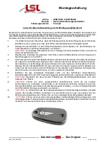 LSL 245BT69SI Fitting Instruction preview