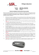 Preview for 2 page of LSL 245BT69SI Fitting Instruction