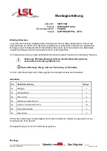 Preview for 1 page of LSL 506Y139A Fitting Instruction