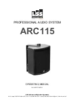 LSS ARC115 Operating Manual preview