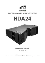 LSS HDA24 Operating Manual предпросмотр