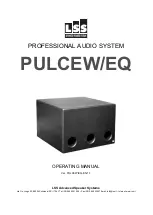 Предварительный просмотр 1 страницы LSS PULCEW/EQ Operating Manual