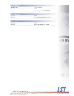 Preview for 2 page of LST M220E Specification Sheet