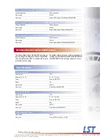 Preview for 2 page of LST MCP5A Series Specifications