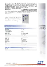 Preview for 2 page of LST SG70-1 Specifications