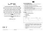 Предварительный просмотр 1 страницы Ltc Audio 10-7052 Manual