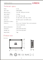 Preview for 3 page of Ltech LT-916 Instruction Manual