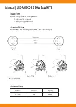 Предварительный просмотр 4 страницы LTH PRO LED PAR 64 COB 250W 5xWHITE Manual