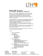 Preview for 1 page of LTH LC-512 Series User Manual