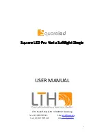 Предварительный просмотр 1 страницы LTH Square LED Pro Vario Softlight Single User Manual