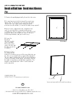 Предварительный просмотр 2 страницы LTL Home Products Lighted Impressions Zip Installation Instructions