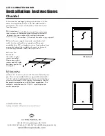 Предварительный просмотр 2 страницы LTL Home Products Reflections Chandel Installation Instructions