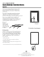 Предварительный просмотр 2 страницы LTL Home Products Reflections Spirite Installation Instructions