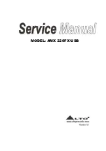 Предварительный просмотр 1 страницы LTO AMX 220FX-USB Service Manual