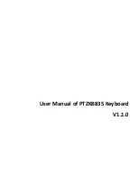 Предварительный просмотр 1 страницы LTS PTZKB835 User Manual