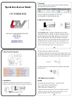 LTV LTV-ICDMxE4230 Quick Installation Manual предпросмотр