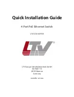 LTV LTV-S7204E-POE Quick Installation Manual предпросмотр