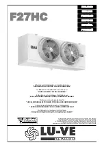 Предварительный просмотр 1 страницы LU-VE F27HC Installation And Maintenance Instructions Manual