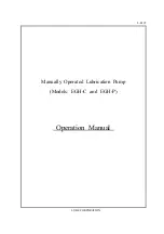 Preview for 1 page of LUBE 103780 Operation Manual