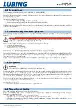 Preview for 7 page of Lubing Pad-Climate-System Assembly Instructions And Operating Manual