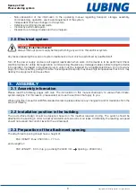 Preview for 8 page of Lubing Pad-Climate-System Assembly Instructions And Operating Manual