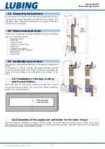 Preview for 9 page of Lubing Pad-Climate-System Assembly Instructions And Operating Manual