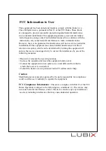 Preview for 6 page of Lubix UBHS-NE3 Quick Start Manual