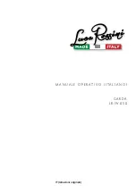 Luca Rossini Garda LR/W050 Operation Manual preview